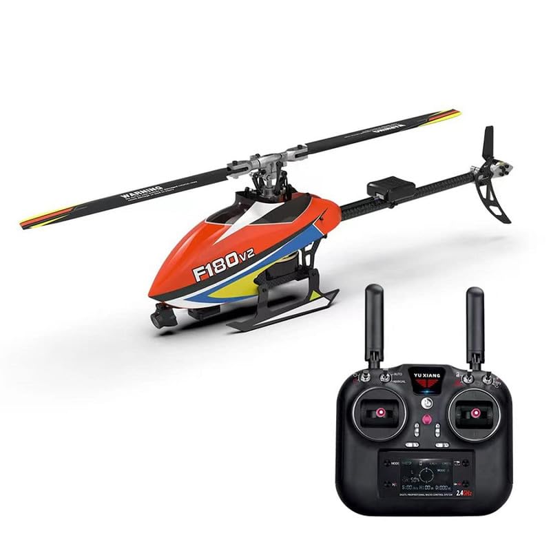 Image of BCO Toyz 2.4G 8CH Remote Control Helicopter, F180V2 Mini Direct Drive Brushless RC Helicopter Model for Kids and Beginners, with Full GYRO Control Rc17
