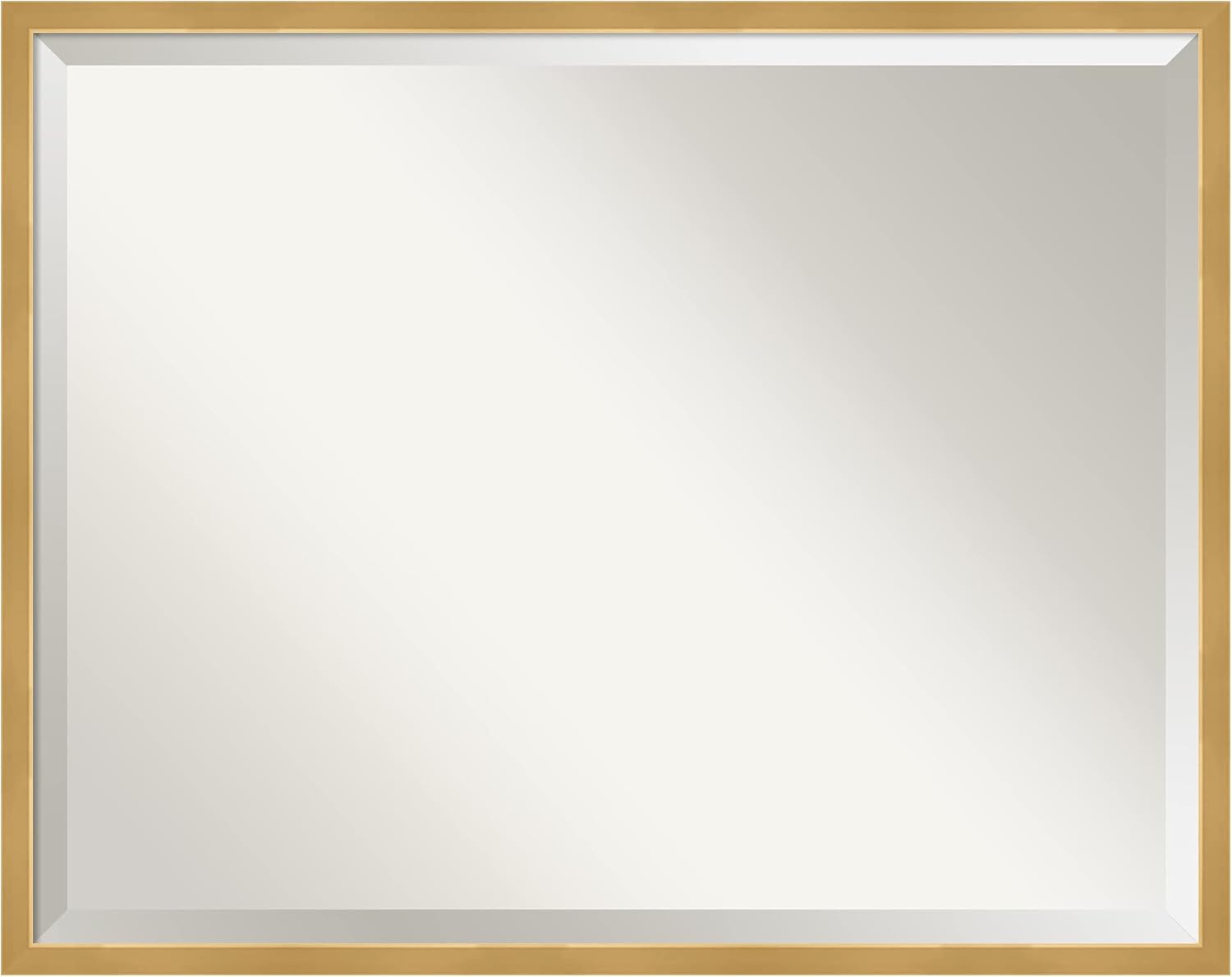 Amanti Art Bathroom Mirror for Over Sink, Vanity Mirror, Wood Frame, Hangs Horizonally and Vertically, Bathroom Wall Decor, Beveled Edge