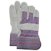 MAGID TB325IEST-M Cow Split Leather Palm Glove, Medium, Gray Pack of 12