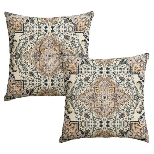 Artoid Mode Juego de 2 fundas de cojín de estilo bohemio bohemio, vintage, color...