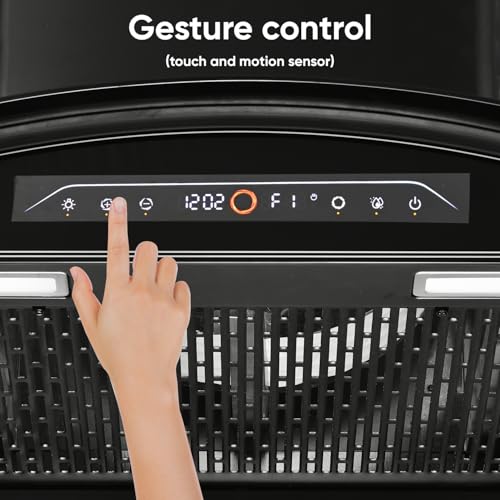 Image of 1600 m /hr Wall Mounted BLDC Auto Clean Kitchen Chimney (NOVA PLUS Filterless BK 60, BLDC Motor, Touch Control + Motion Sensor, 7 Years Motor Warranty) (Filterless)