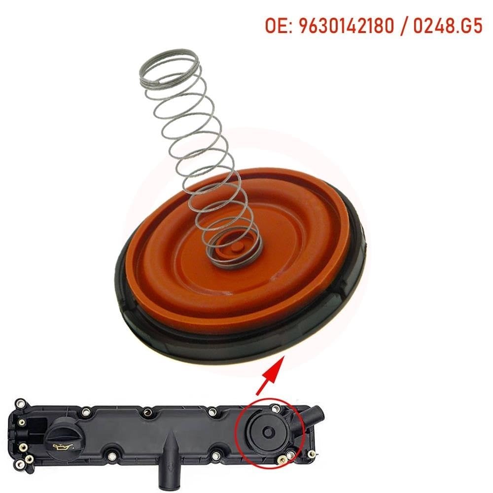 Copertura Bilancieri 9630142180 Coperchio Valvola Camera Del Cilindro Testata Motore Per Peugeot 206 307 406 Per Citroen 0248g5 Con Membrana E Guarnizione Di Tenuta | 1 set