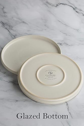 Miniatura 4 de Famiware Star - Juego de vajilla con platos y cuencos, servicio para 4 (16 piezas), platos de cocina de cerámica, color blanco mate (esmalte