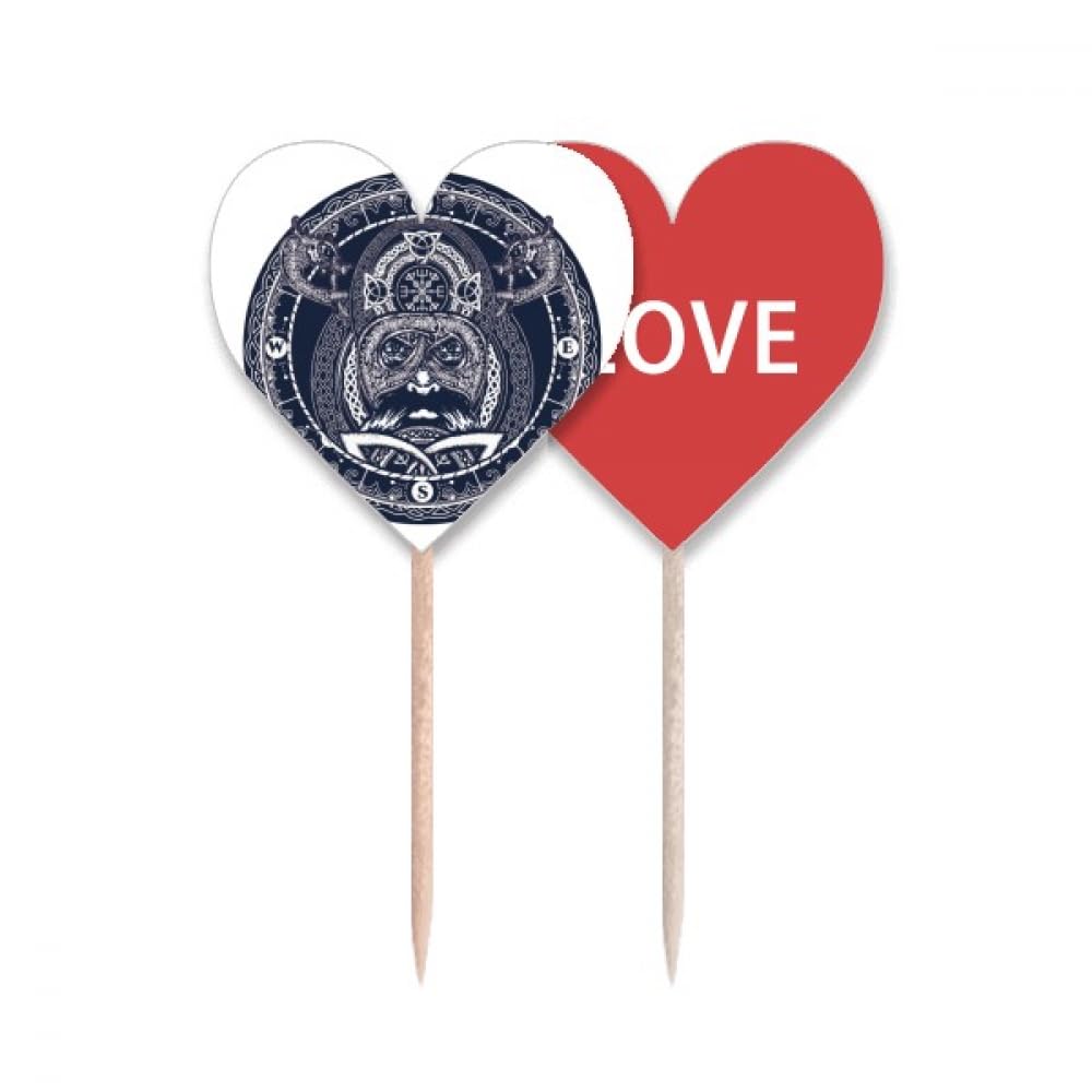 Cure-dents drapeau love heart pour buffets de mariage et apéritifs dînatoires