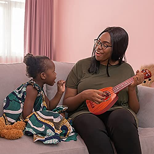 image for YOLOPLUS+ 17 Inch Kids Ukulele Guitar Toy 4 Strings Mini Children Musi