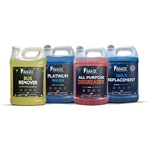 Image Wash Products Truckers Choice 4 Gallon Kit - All Purpose Degreaser, Bug Remover, Platinum Wash foaming soap, Wax Replacement Foam-On/Rinse-Off Coating
