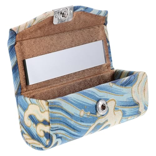 Cabilock Portarossetto Cinese Specchio, Astuccio Per Rossetti e Organizer Da Borsa, Custodia Portatile Leggera Per Trucco e Beauty Case Da Viaggio, Adatto Per Casa, Ufficio e Viaggi