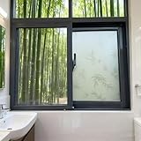 Basement Sliding Windows with mesh Screen and Clear Horizontal Ventilation pane, Suitable for greenhouses, bathrooms/Sheds, Wind and rain Resistant, Frosted Glass(60 * 80cm)