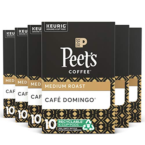 Peet’s Coffee K-Cup Pods, Medium Roast, Café Domingo, 10 Count (Pack Of 6) #TOP25