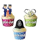 Ca. 5 cm, ideal für Cupcakes, Muffins, Brötchen und Kekse.