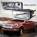 GRAND ORANGE 1Pair Front Bumper Fog Lights Lamp Compatible with Ford Explorer 2006-2010 XLT/Fit 08-10 Sport Trac with Rectangular Lens