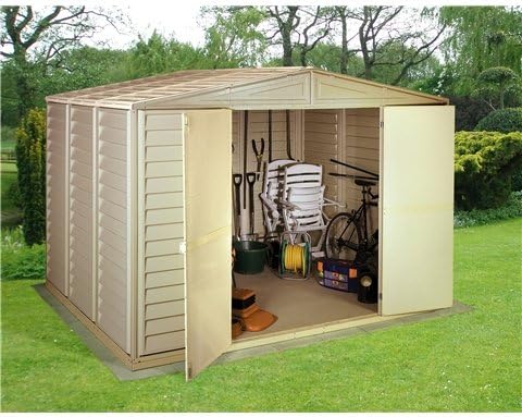 Oslo 10FT x 10FT DURAMAX PLASTIC PVC SHED WITH STEEL FRAME (3.19m x 3.19m)