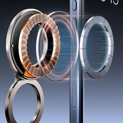 Support téléphone voiture magnétique pliable universel et compact pour grille d'aération