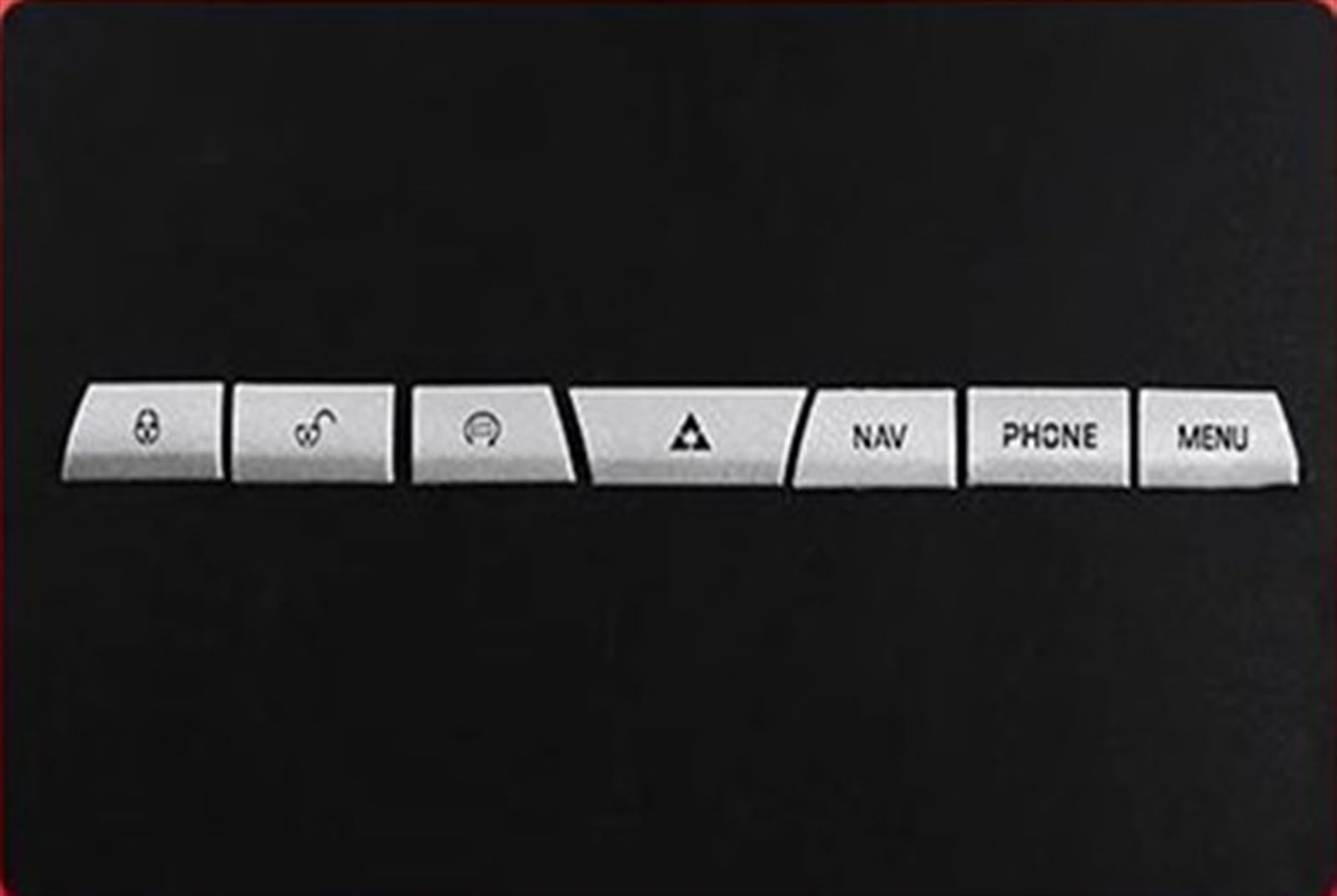 Yeskit E Car Interior Accessories Sticker Central Control Shift Panel Button Decoration Decal For Jaguar Xf 2012-2015(E)