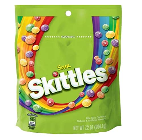 Skittles Sours Bite Size Candies - 7.2oz　スキトルズ サワー バイトサイズ キャンディー 204.1g [並行輸入品]