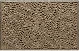Bungalow Flooring Waterhog Indoor/Outdoor Doormat, 2' x 3', Skid Resistant, Easy to Clean, Catches Water and Debris, Boxwood Collection, Khaki/Camel
