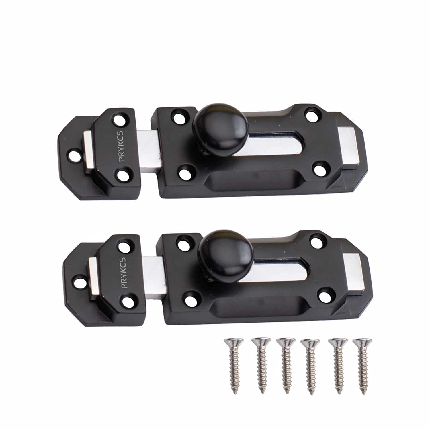 PRYKCS Zinc Long Latch 4 Inch Bathroom Latch Window Latch (Matt Black, Pack of 4) (B0C5QNGL85) Amazon Price History, Amazon Price Tracker