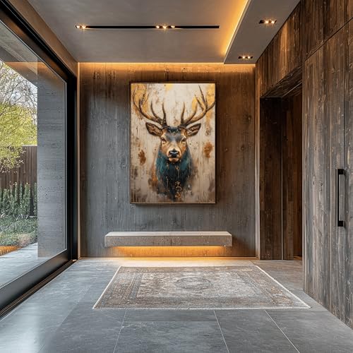 Lámina decorativa abstracta de ciervo para llenar de calidez tu hogar 4
