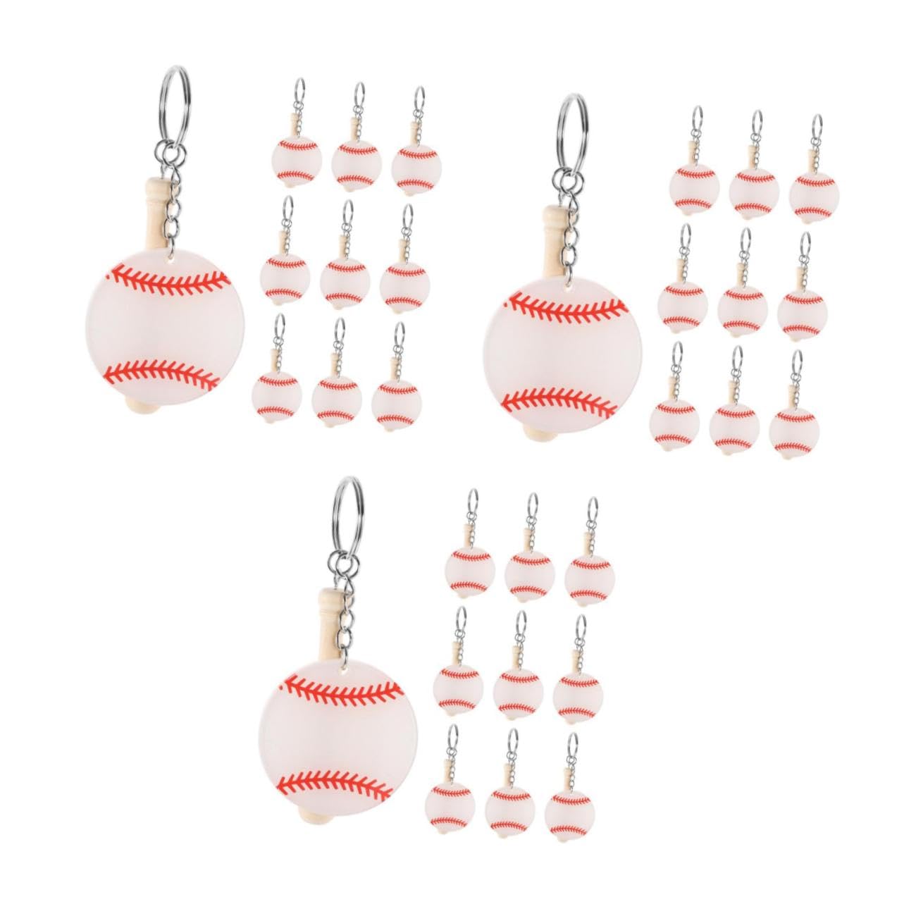 ifundom Portachiavi Softball E Baseball Portachiavi Decorativi Accessori Per Borse E Regali Per Amanti Del Baseball Design E Confidente Facile Attaccare