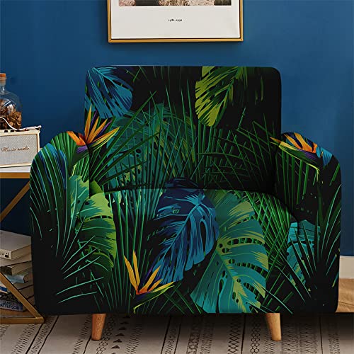 Hosima Tropical Green Sofa Covers For 3 Cushion Couch,Banana Leaves Large Sofa Slipcover,Plants Pattern Printed Sofa Covers,Living Room Stretch Couch Covers For 3 Seater Furniture Covers #TOP1