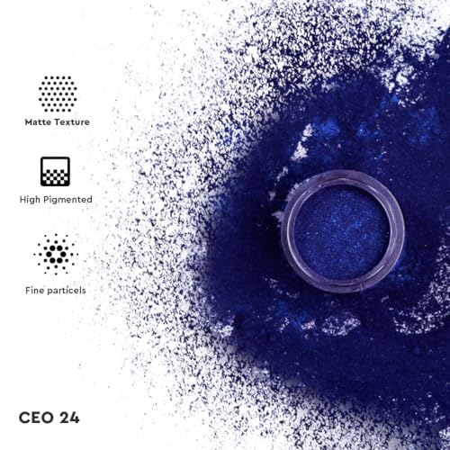 Image of C2P Pro Eyeshadow Pigment for Eye Makeup - 2g | Long-Lasting and Highly Pigmented Loose Precious Pigments with Metallic Effect | Cosmetics For Women and Girls (Ceo 24, 02 Gram)