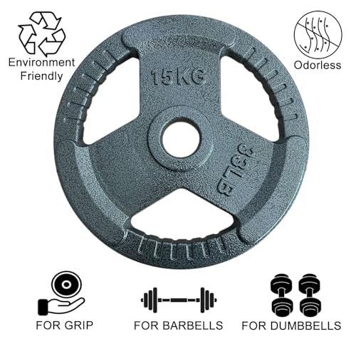 Chase Fitness 1.25kg Tri Grip Cast Iron 2" Olympic Weight Plate (1.25kg x 4) - Image 6