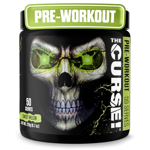 Image of JNX The Curse! Pre Workout Powder with Creatine, Sweet Melon, 50 Servings | Pre workout powder for men & women with caffeine, L-Citrulline, Beta Alanine & Creatine for energy, pumps & performance.