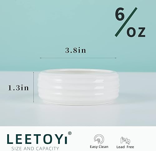 Miniatura 13 de Cuencos redondos de cerámica para reptiles, plato redondo de comida para reptiles, cuenco de comida para mascotas para lagartos, serpientes