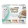 Purina Fancy Feast Seafood Classic Pate Collection Grain Free Wet Cat Food Variety Pack – (Pack of 24) 3 oz. Cans
