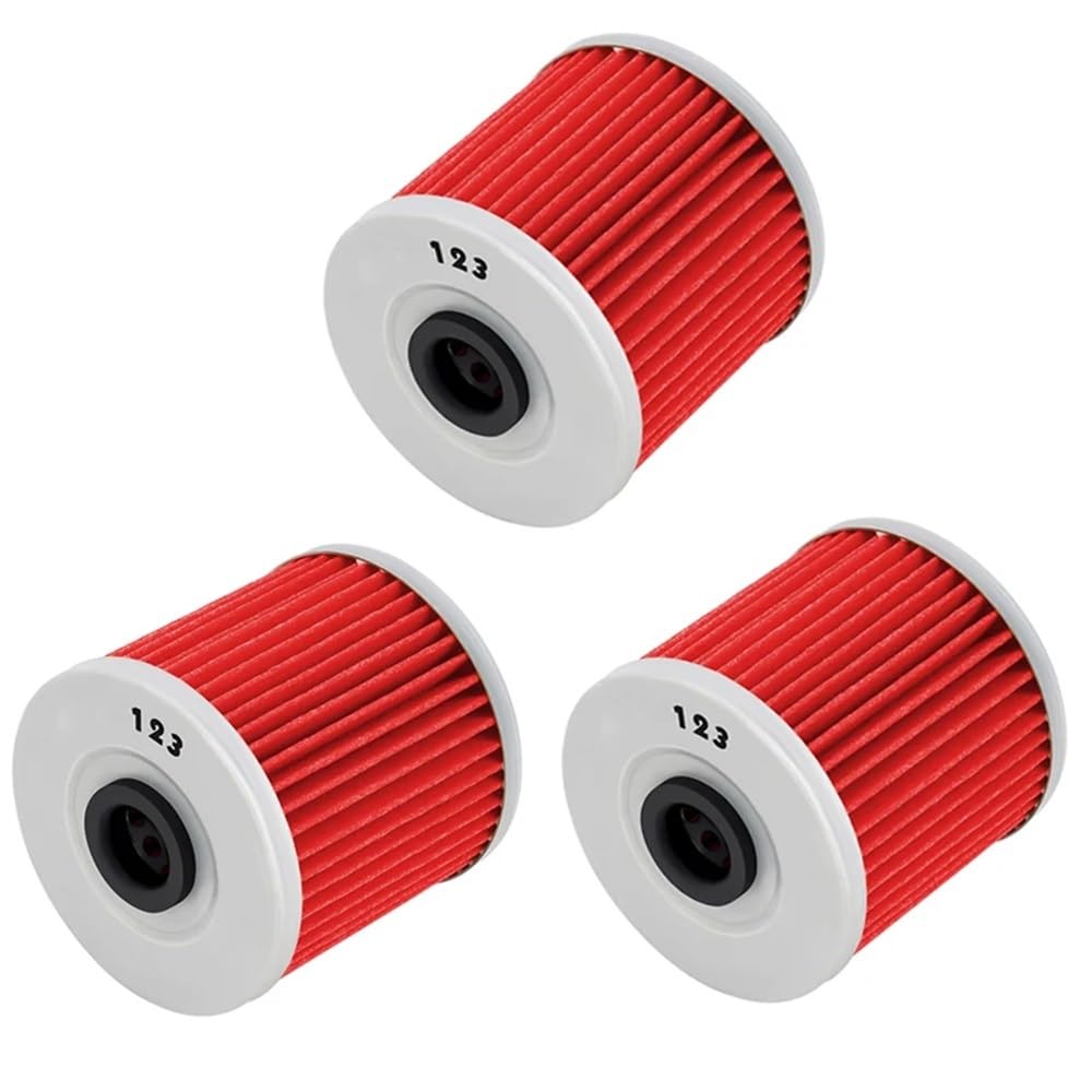 Accesorios Filtros de aceite for motocicleta compatibles con KLR650, KL650, KLX650, KL650S, BJ250, KLT200, KLF220, KLF250, KEF300, KLF300 y Z200.(6pcs)