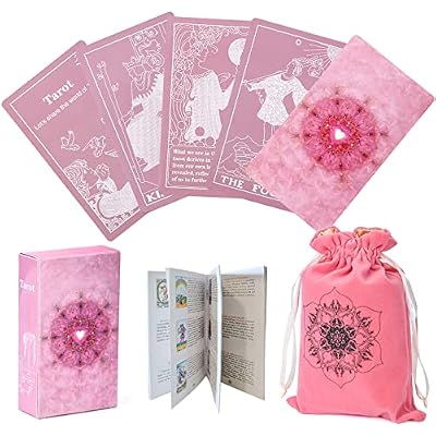 Erbacan Tarot Cards with Guide book-78 Classic Tarrot Card Deck Fortune Telling Game for Beginners or Expert-Learning Tarot Cards (Free Pouch Bag)