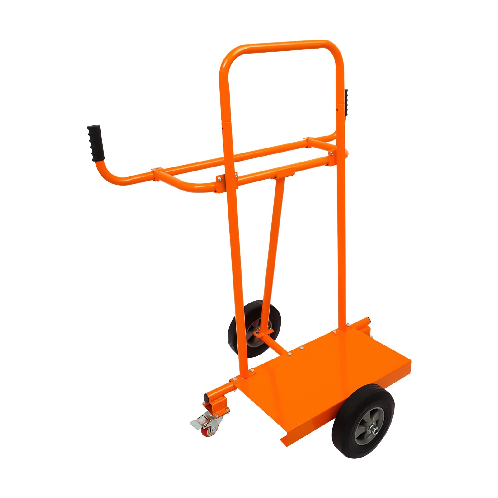Carrello per piastre, portata 300 kg, carrello per piastre con 4 ruote, carrello di trasporto per il trasporto di pannelli, finestre, pannelli di legno (arancione)