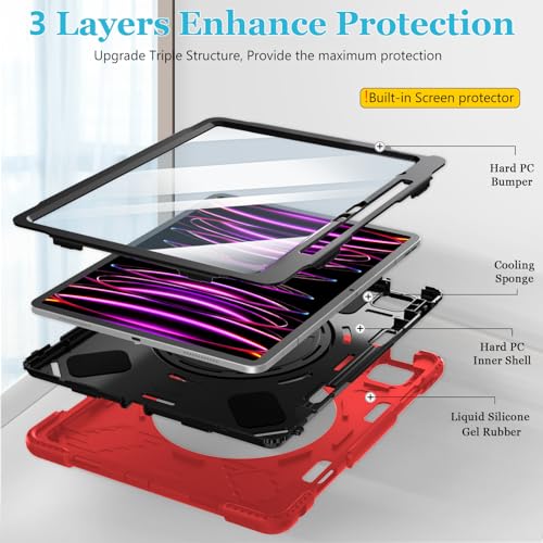 Image of Miesherk STOCK Case for iPad Pro 12.9 6th /5th /4th /3rd(2022 /2021 /2020 /2018)