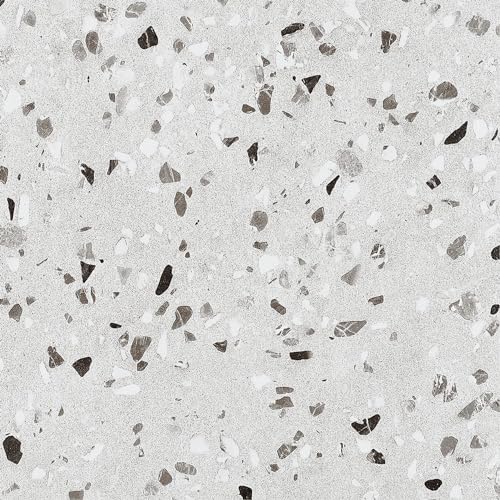 FunStick Grey Peel and Stick Floor Tile Waterproof 12"x12" Terrazzo