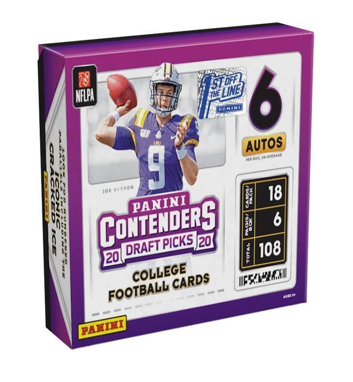 2020 Panini Contenders Draft Picks Fotl 1st Off The Line Football Hobby Box - Basketball Wax Packs