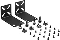 Vista 9 de Kit de montaje en rack para switches de 7.9 pulgadas, orejas de rack ajustables para productos Netgear, Cisco, D-Link, TRENDnet y HP, monta equipos