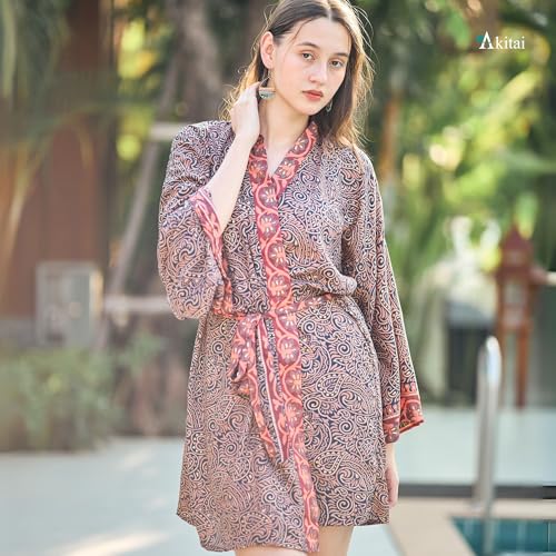 Kimono Boho for Women - 100% Polyester - Flattering 3/4 Sleeve - Versatile for Beach, Vacation, Layering4