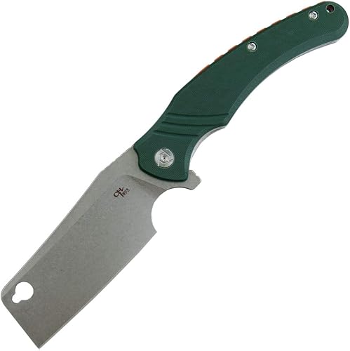 Eafengrow CH3531-G10 - Cuchillo plegable D2 con hoja de acero para acampar, mango G10, mecanismo de bloqueo confiable, cuchillo aleta para disponible en Yaxa Peru