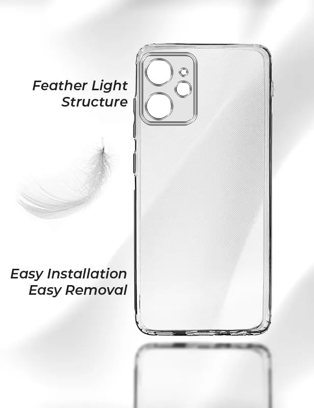 Image of Jkobi Back Cover for Realme 9i 5G (Silicone Clear Shockproof with Camera Protection | Soft and Flexible | Transparent)
