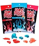 Ghost Pepper Hard Candy (3-Pack) - Watermelon, Blue Raspberry, and Cherry