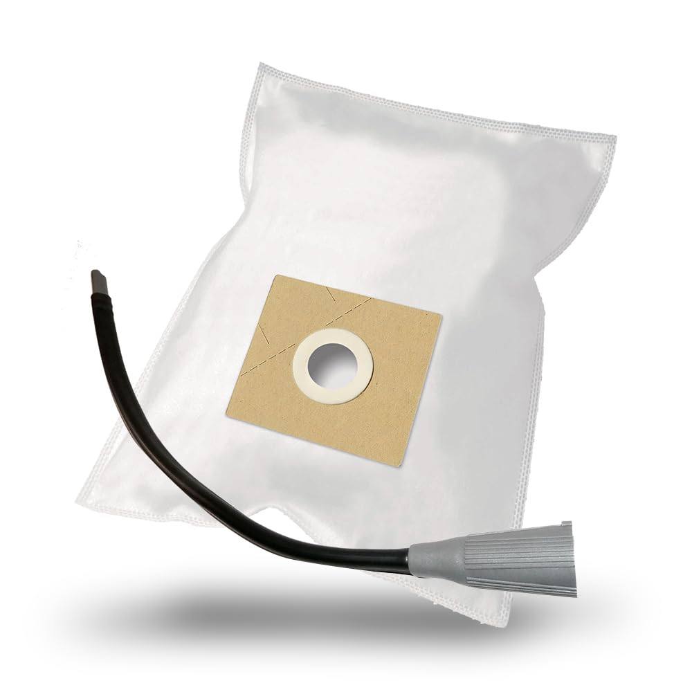MisterVac | compatibile con sacchetti per aspirapolvere sacchetti di ricambio 10 pezzi + ugello flessibile (circa 64 cm) ugello di ricambio Panasonic MC-CG 677