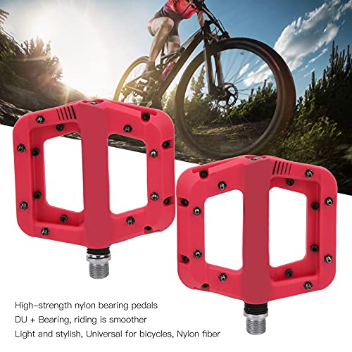 Vgeby Bike Pedals, 2Pcs Durable Nylon Fiber Mountain Bike Pedals Non-Slip Smooth Road Bike Pedals For Cycling Bike Bicycle Accessories Bicycle And Accessories #TOP1