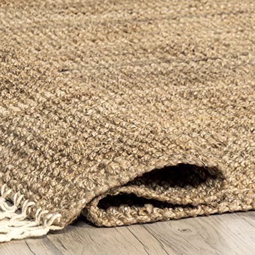 Nuloom Raleigh Hand Woven Wool Runner Rug, 2 Ft 6 In X 10 Ft, Natural #TOP4
