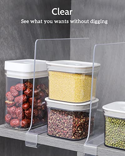 Zorcor Clear Acrylic Shelf Dividers, Closets Shelf And Closet Separator For Organization In Bedroom, Kitchen And Office Shelves (6 Pack) #TOP3