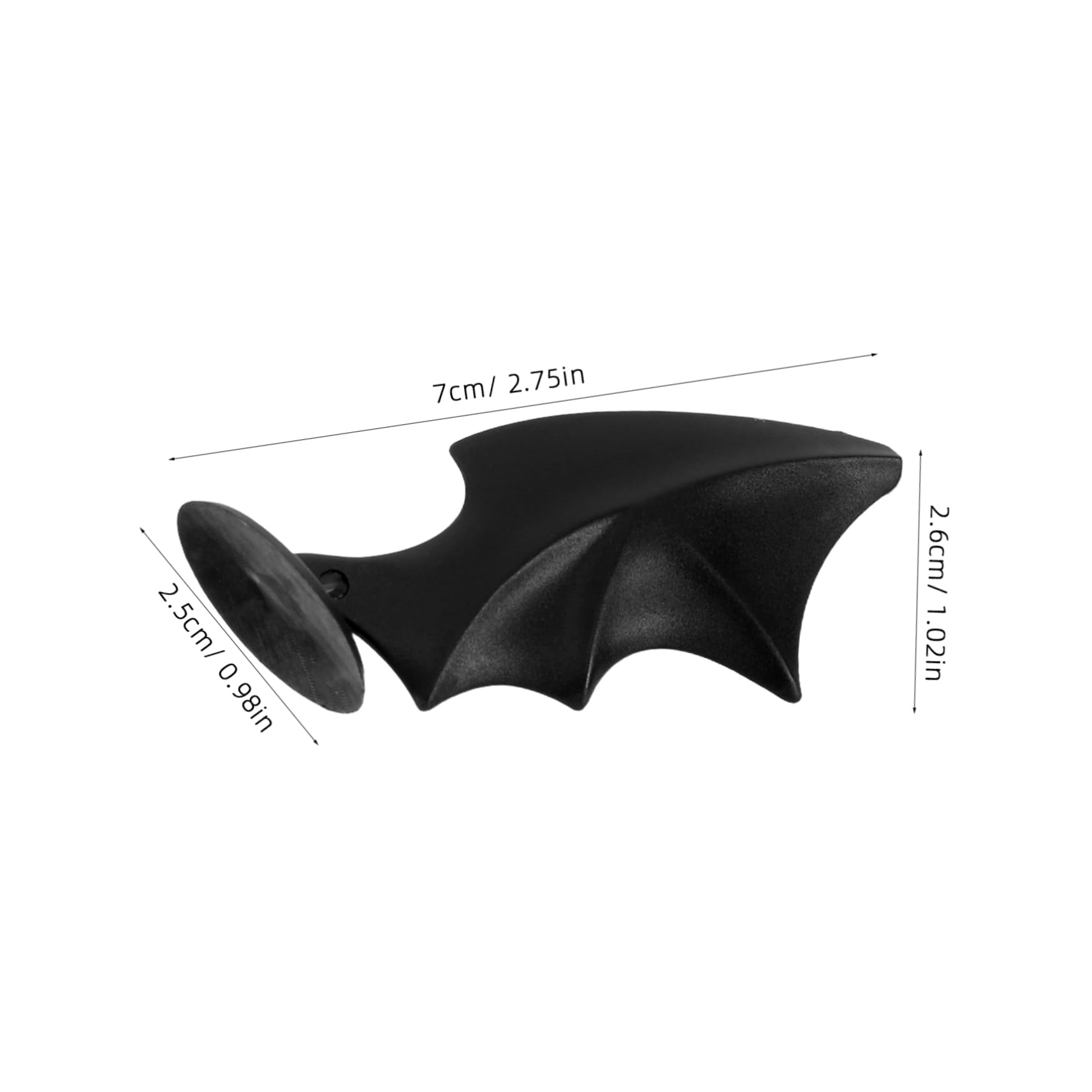 GLEAVI 1 Pair Bat Wings for Helmet Adhesive Suction Cup Skiing Helmet Decor Novelty Wings