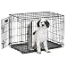 Medium Dog Crate | MidWest Life Stages 30" Double Door Folding Metal Dog Crate | Divider Panel, Floor Protecting Feet & Dog Tray | 31.375L x 22.5W x 23.5H Inches, Medium Dog Breed