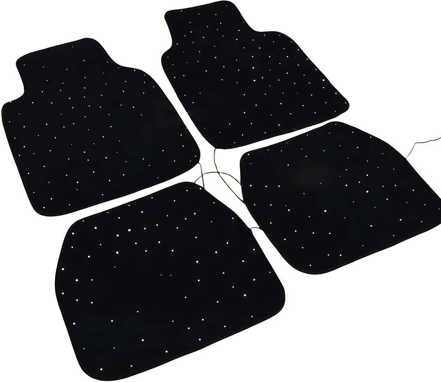 Starlight LED Fiber Optic Car Mats 7 Colors Waterproof Anti-Slip Universal Car Accessories for Car SUV Sedan DC Van