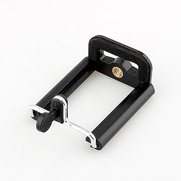 HUMBLE Camera Stand Clip Bracket Holder Tripod Monopod Mount Adapter for Mobile Phone - Black
