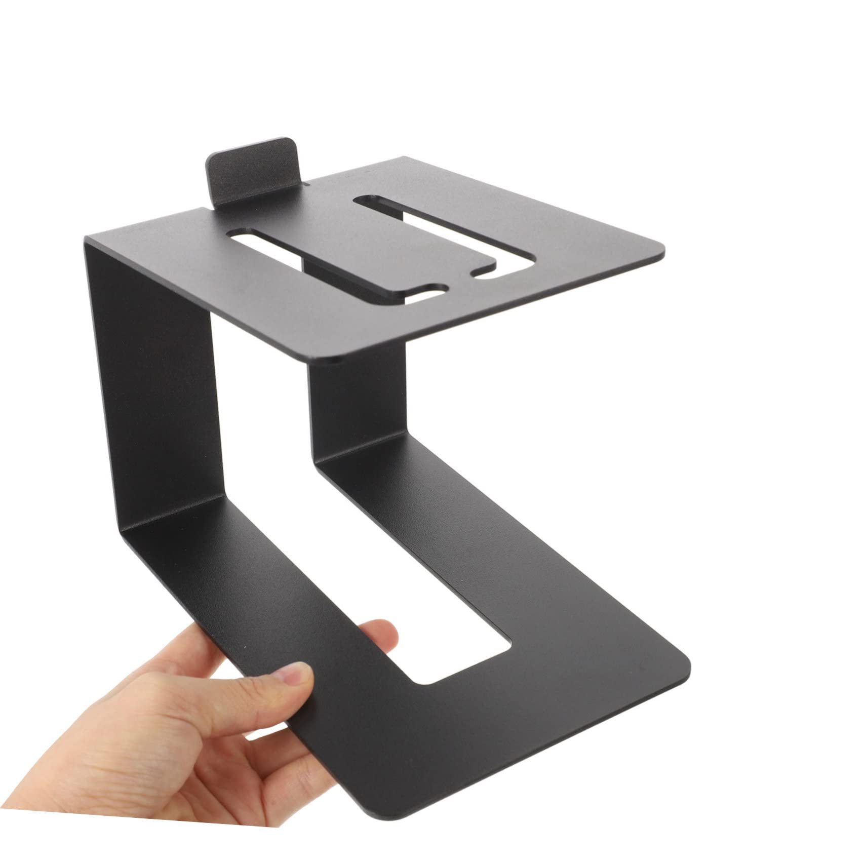 Amazon | COOPHYA 黒の金属製デスクトップスピーカースタンド