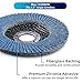 LotFancy 20PCS Flap Discs 4 1/2 for Angle Grinder, Premium Zirconia 40 60 80 120 Grit Sanding Disc, Type 27, 4.5